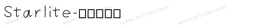 Starlite字体转换