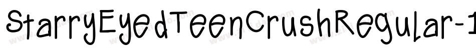 StarryEyedTeenCrushRegular-1jyv字体转换