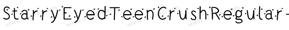 StarryEyedTeenCrushRegular-1jyv字体转换