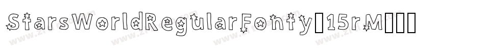 StarsWorldRegularFonty-15rM字体转换