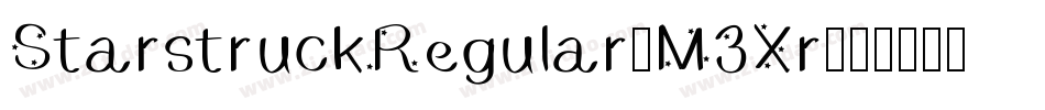 StarstruckRegular-M3Xr字体转换