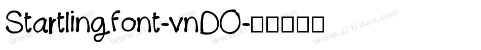 Startlingfont-vnDO字体转换