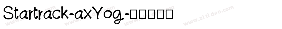 Startrack-axYog字体转换