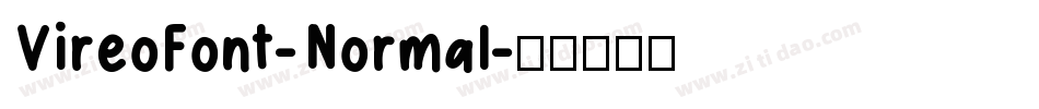 VireoFont-Normal字体转换