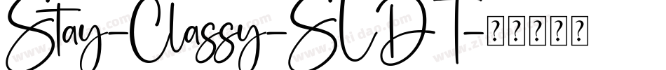 Stay-Classy-SLDT字体转换