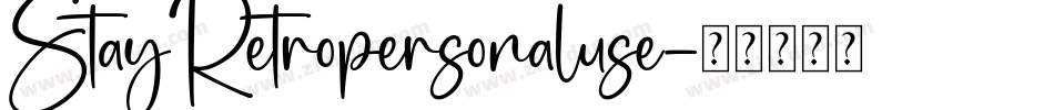 StayRetropersonaluse字体转换