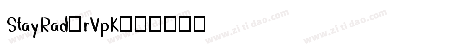 StayRad-rVpK字体转换