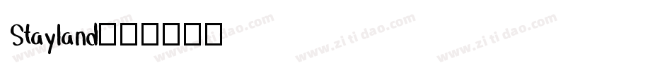 Stayland字体转换