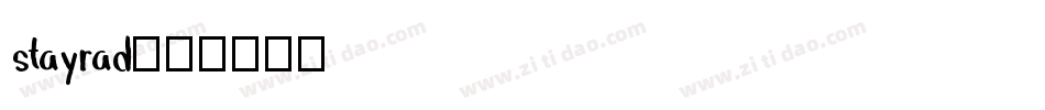 stayrad字体转换