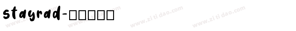 stayrad字体转换