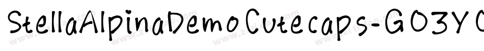 StellaAlpinaDemoCutecaps-GO3YO字体转换