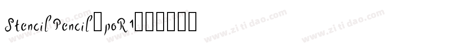 StencilPencil-poR1字体转换