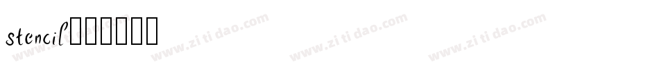 stencil字体转换