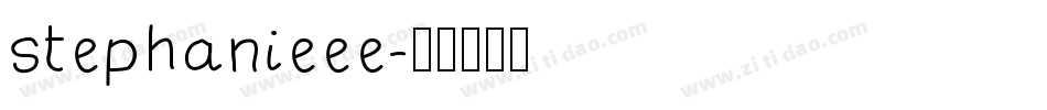 stephanieee字体转换