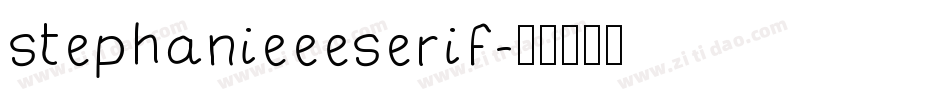 stephanieeeserif字体转换