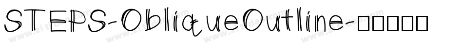STEPS-ObliqueOutline字体转换
