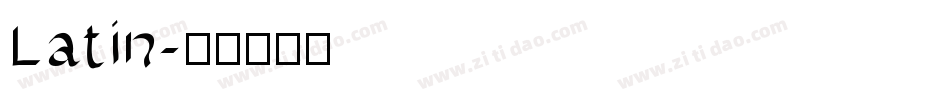 Latin字体转换