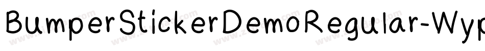 BumperStickerDemoRegular-Wypa9字体转换