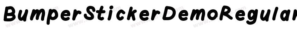 BumperStickerDemoRegular-Wypa9字体转换