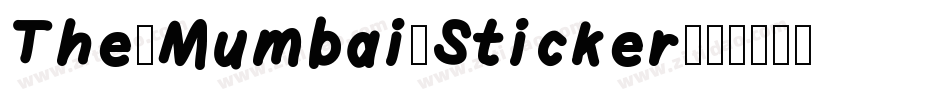 The-Mumbai-Sticker字体转换
