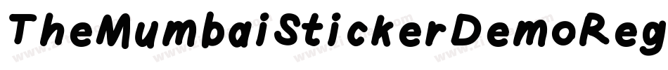 TheMumbaiStickerDemoRegular-Kj6o字体转换