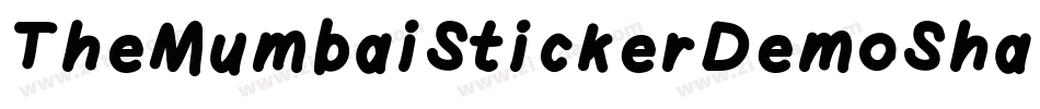 TheMumbaiStickerDemoShadowOutline-2w28字体转换