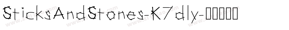 SticksAndStones-K7dly字体转换