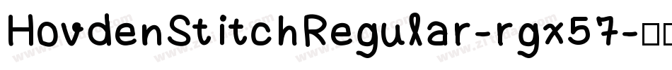 HovdenStitchRegular-rgx57字体转换