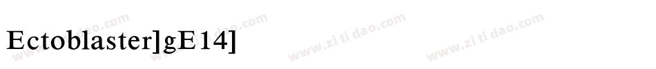 Ectoblaster-gE14字体转换