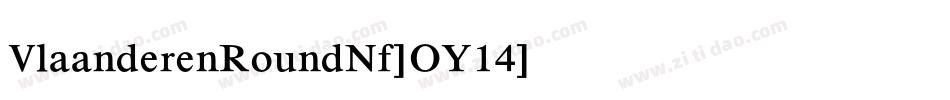 VlaanderenRoundNf-OY14字体转换
