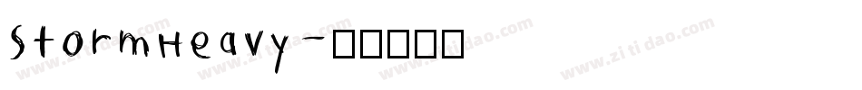 StormHeavy字体转换