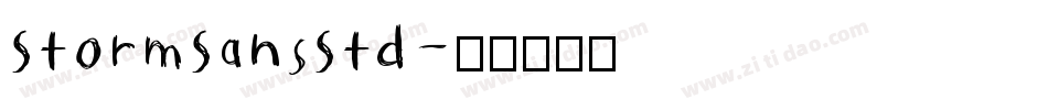 StormSansStd字体转换