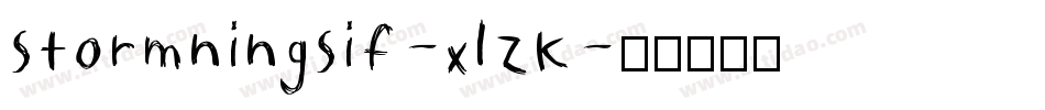 StormningSif-xlZK字体转换