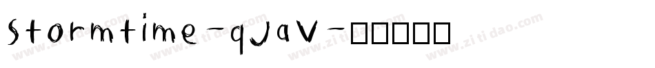 Stormtime-qJaV字体转换