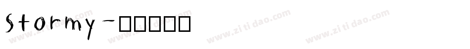 Stormy字体转换