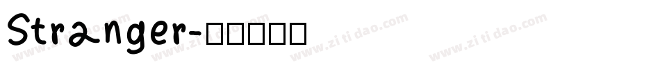 Stranger字体转换