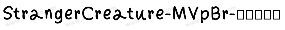 StrangerCreature-MVpBr字体转换