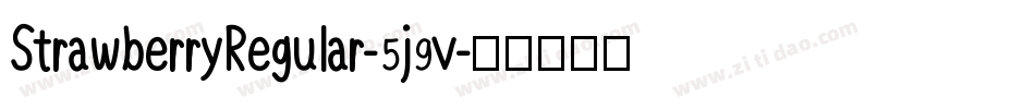 StrawberryRegular-5j9v字体转换