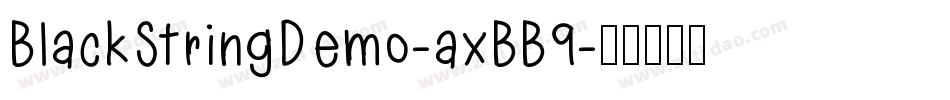 BlackStringDemo-axBB9字体转换