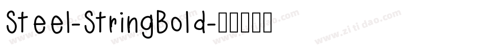 Steel-StringBold字体转换