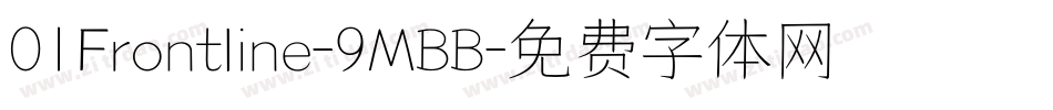 01Frontline-9MBB字体转换