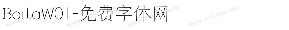 BoitaW01字体转换