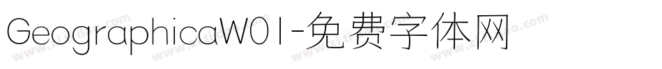 GeographicaW01字体转换