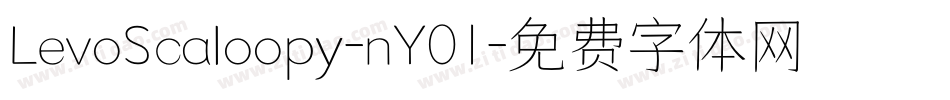 LevoScaloopy-nY01字体转换