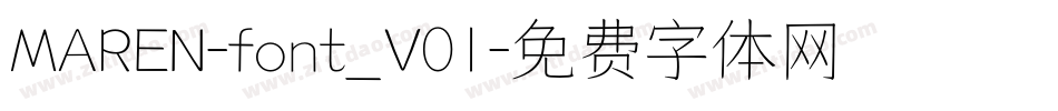 MAREN-font_V01字体转换