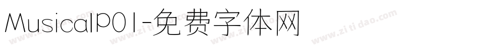 MusicalP01字体转换