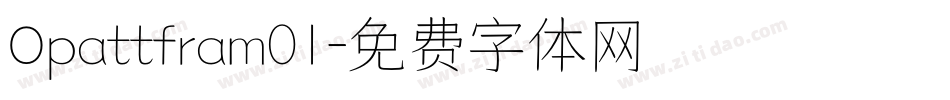 Opattfram01字体转换