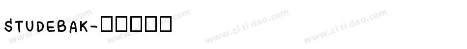 STUDEBAK字体转换