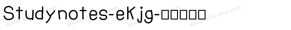 Studynotes-eKjg字体转换