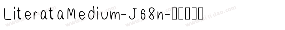 LiterataMedium-J68n字体转换